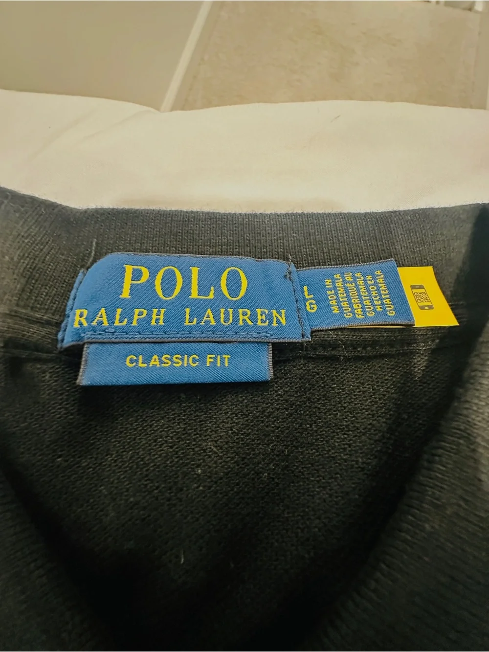 Ralph Lauren Men's Black Polo with Red Pony Classic Fit